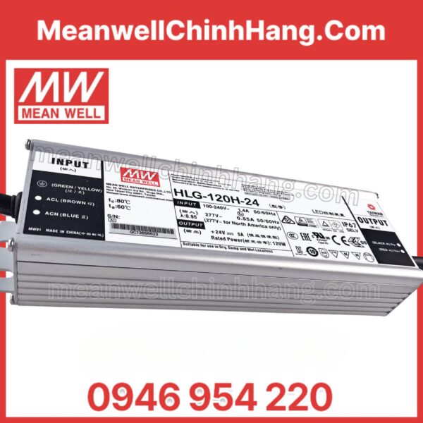 Nguồn Meanwell HLG-120H-24