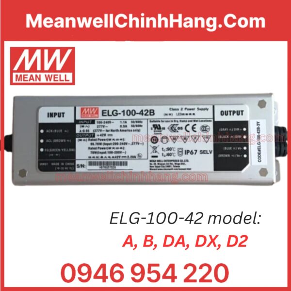 Nguồn Meanwell ELG-100-42B