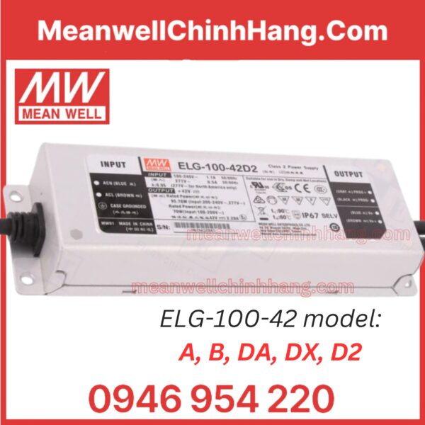 Nguồn Meanwell ELG-100-42D2