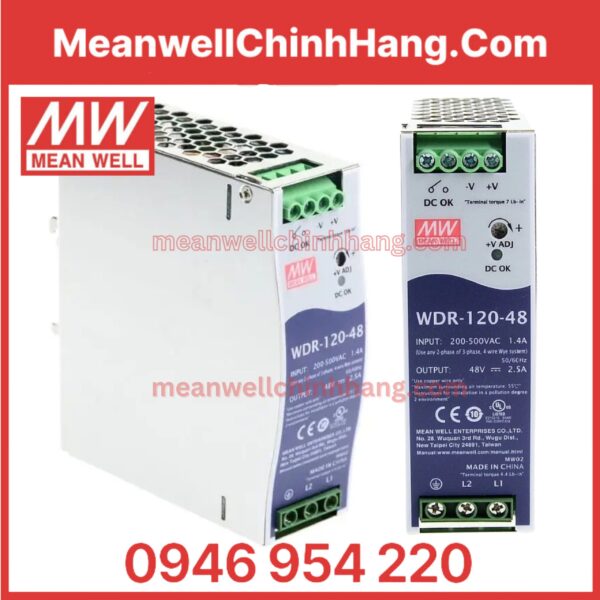 Nguồn Meanwell WDR-120-48