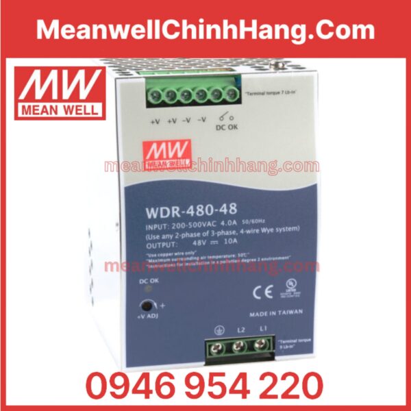 Nguồn Meanwell WDR-480-48