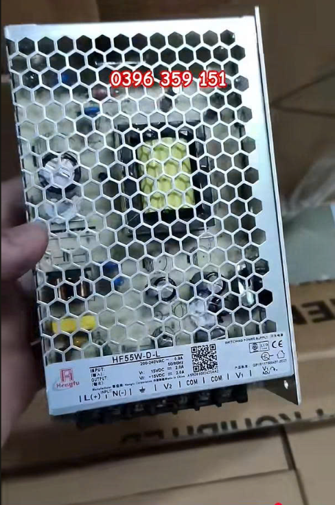 Nguồn đối xứng +-15V 2A mã Hengfu HF55W-D-L a3